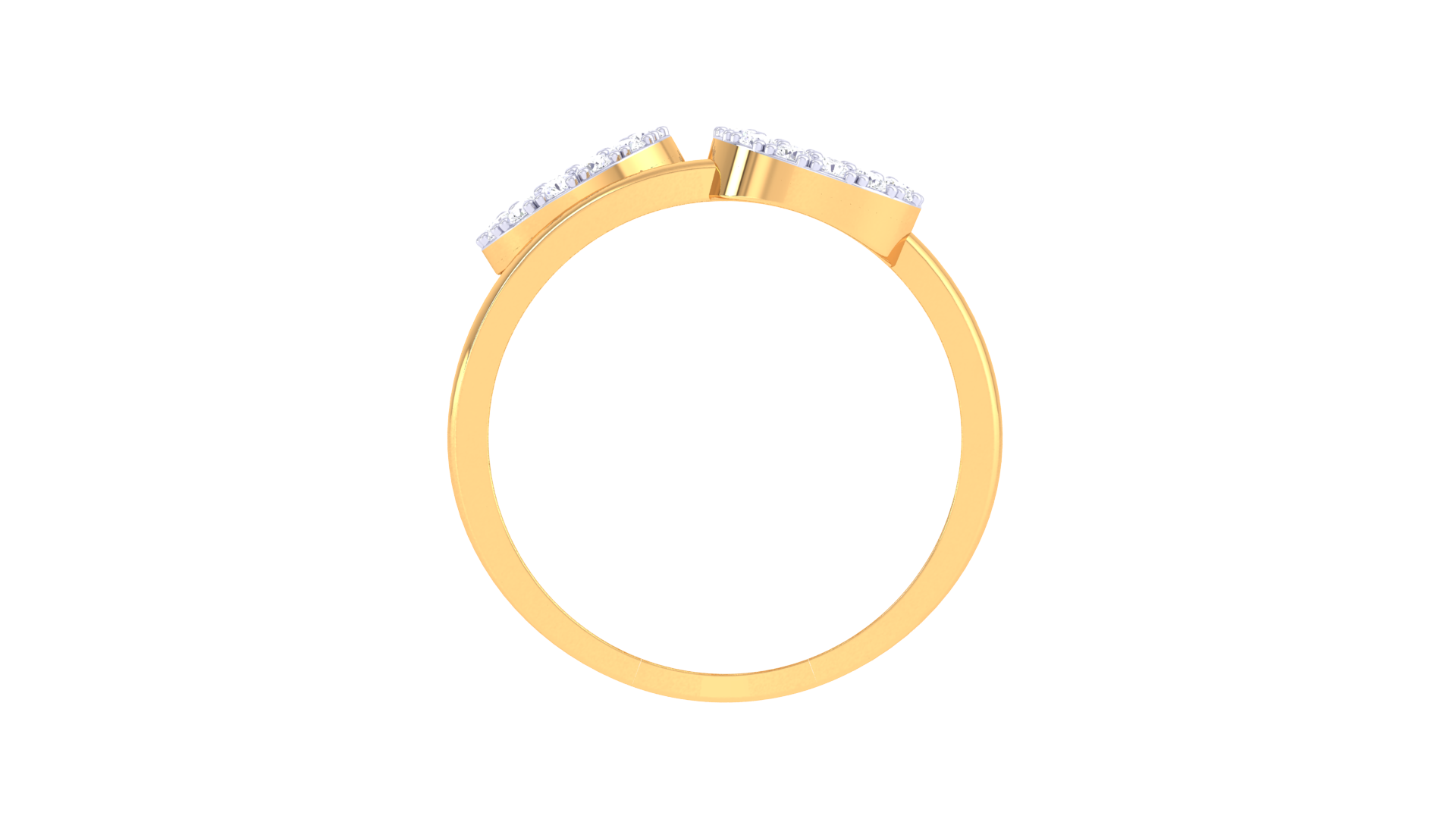 Triple Orbit Diamond Accent Ring