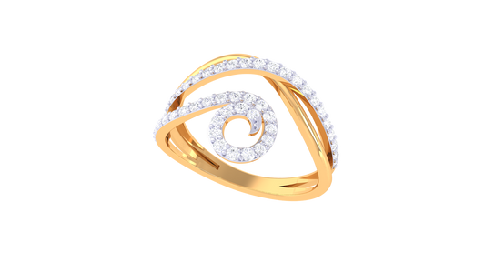Aurelia Swirl Brilliance Designer Ring