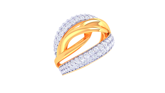 Dual Finish Harmony Accent Ring