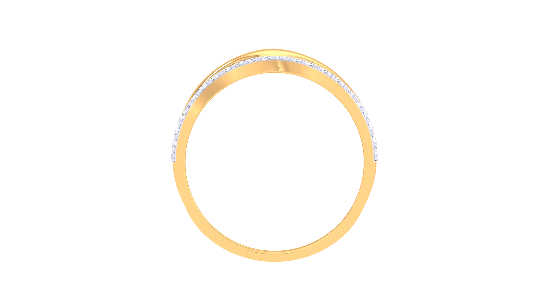 Waves of Sparkle Rose Gold Ring