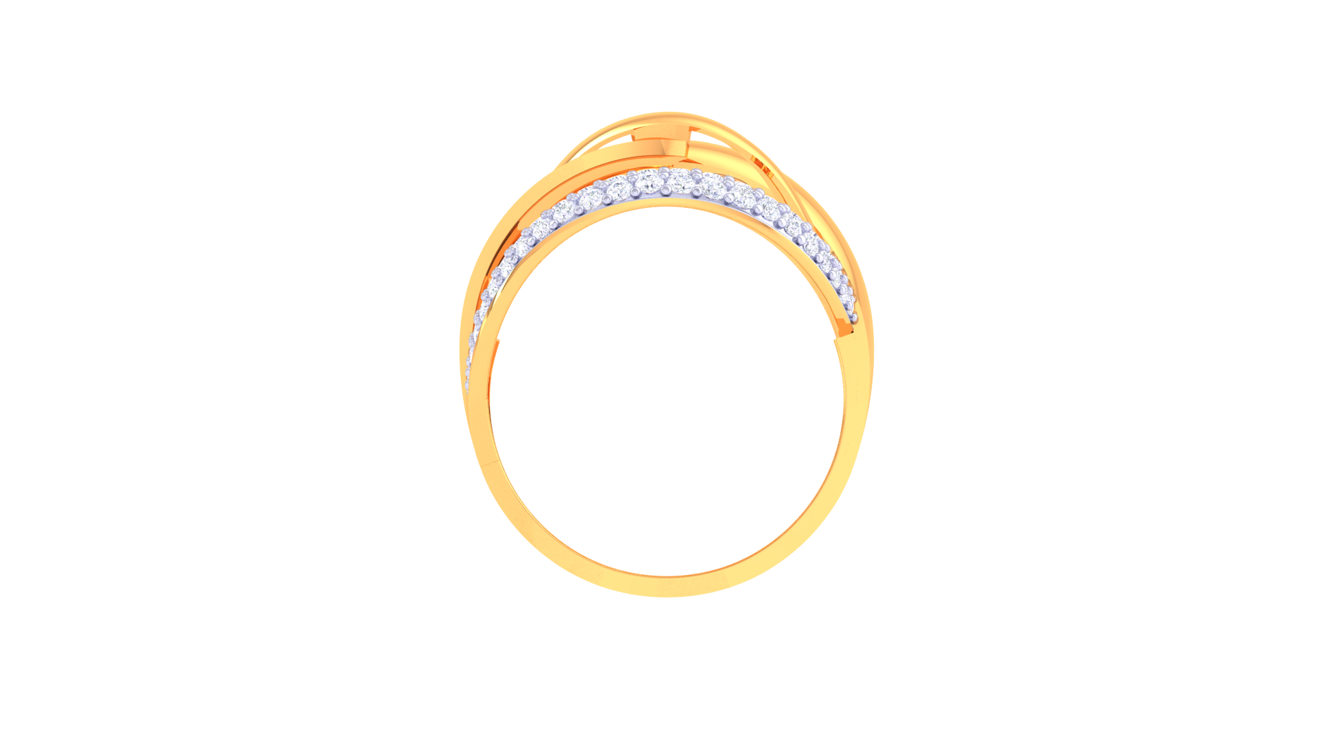 Dual Finish Harmony Accent Ring