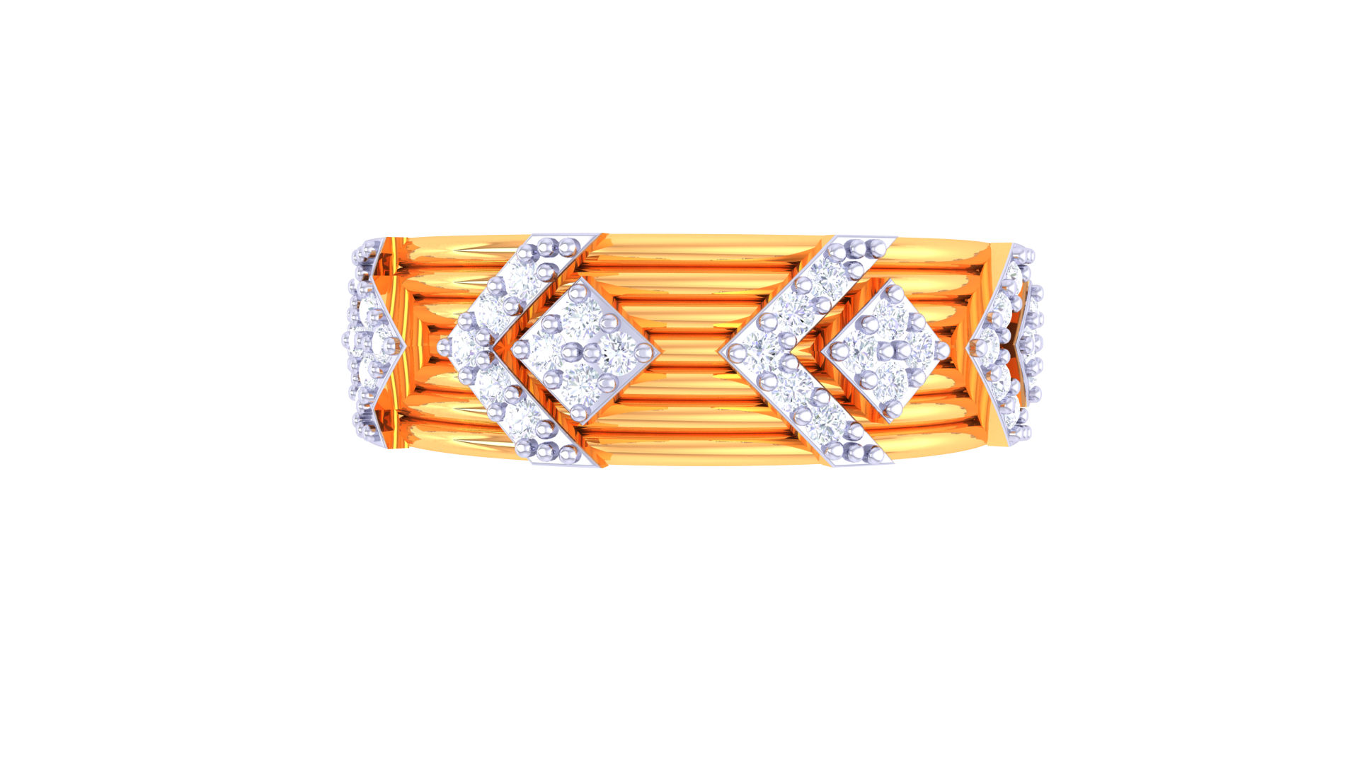 Twist Band Diamond Ring