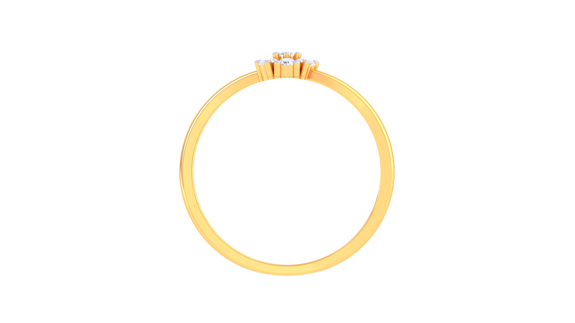 Celestial Blossom Sparkle Designer Ring