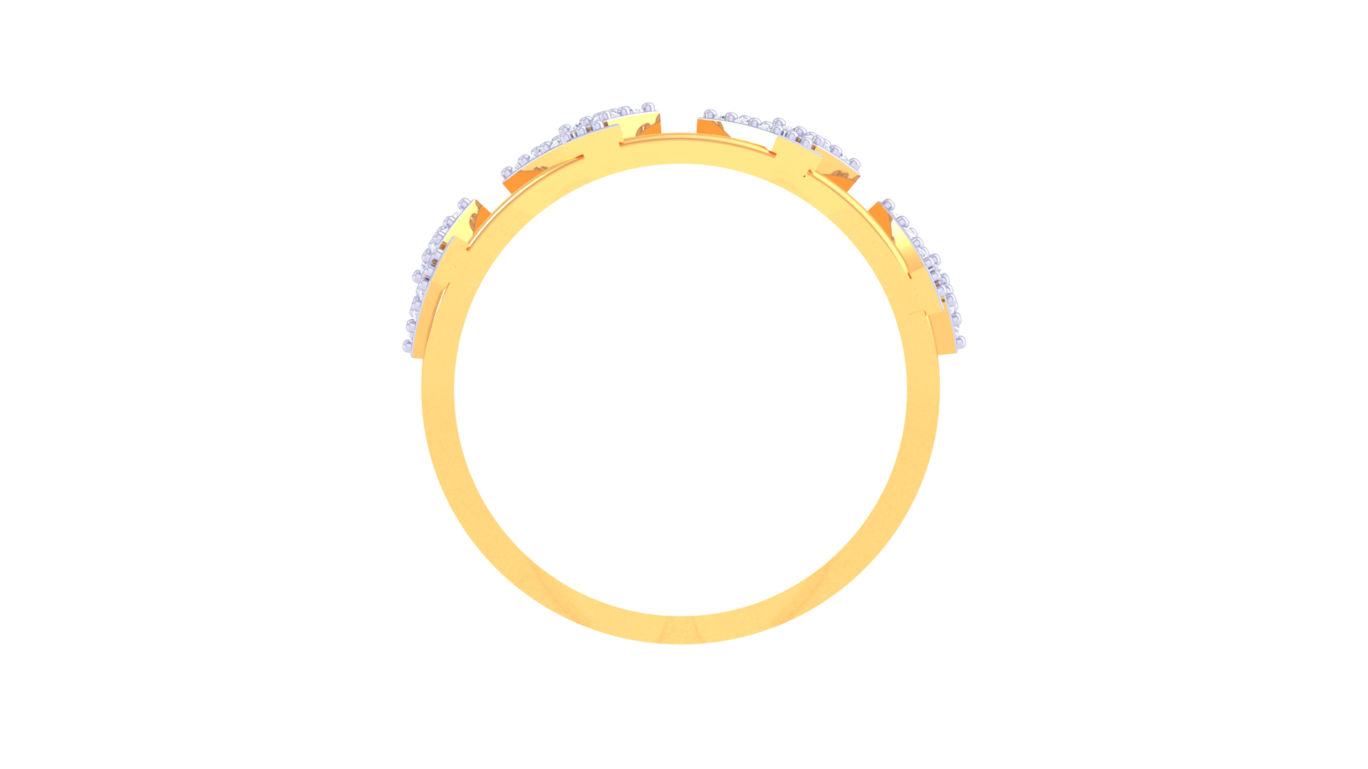 Twist Band Diamond Ring