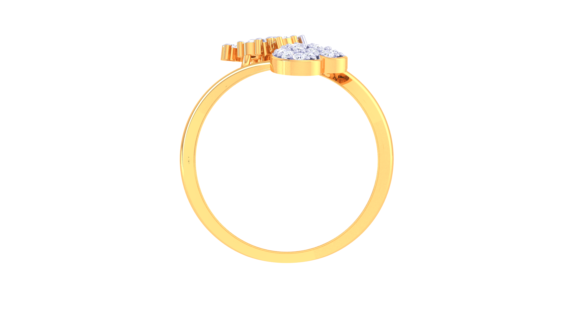 Heart and Blossom Harmony Ring