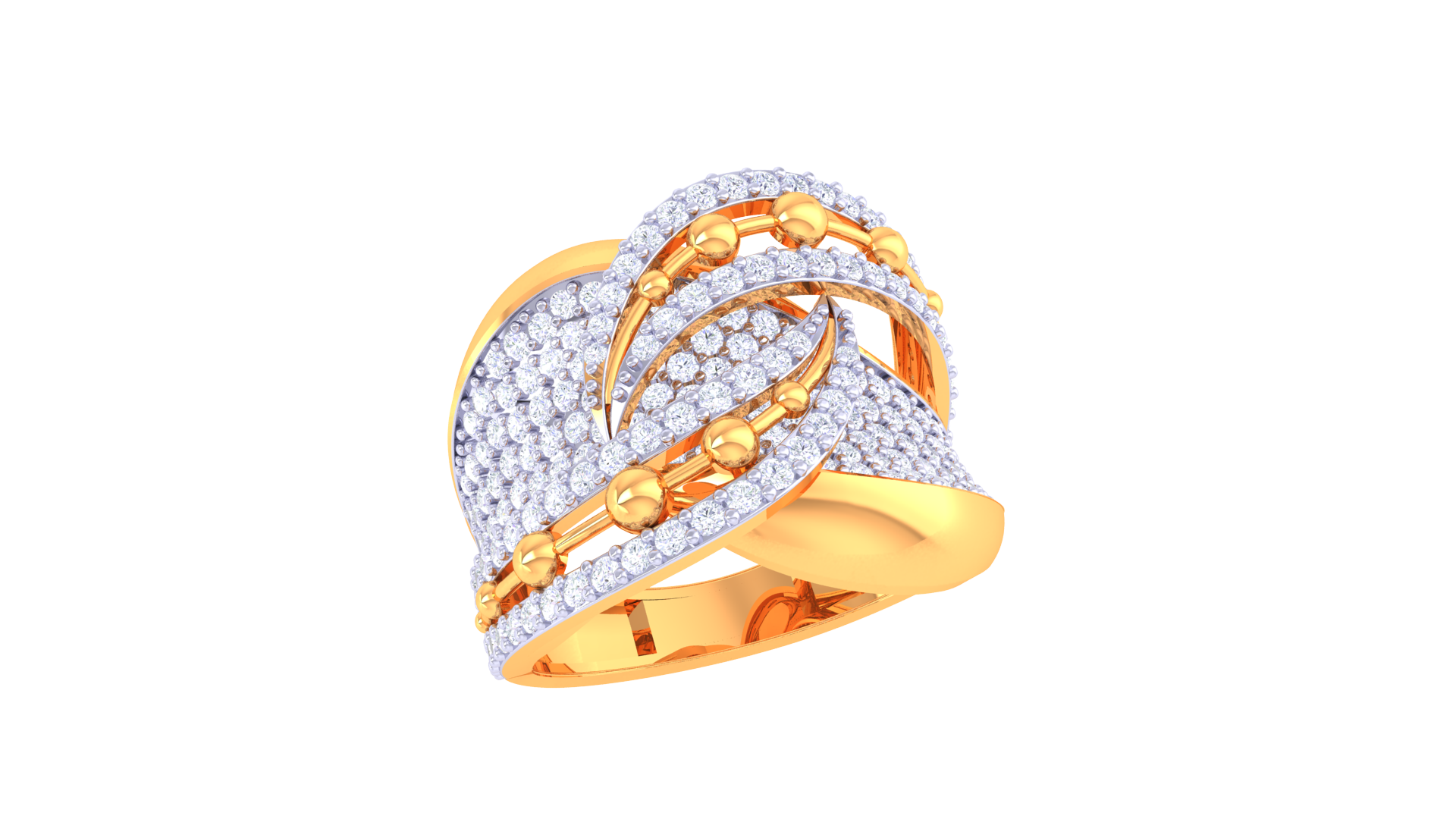 Elegant Fusion Diamond Accent Ring