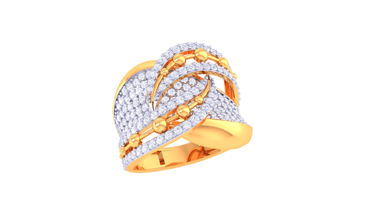 Elegant Fusion Diamond Accent Ring