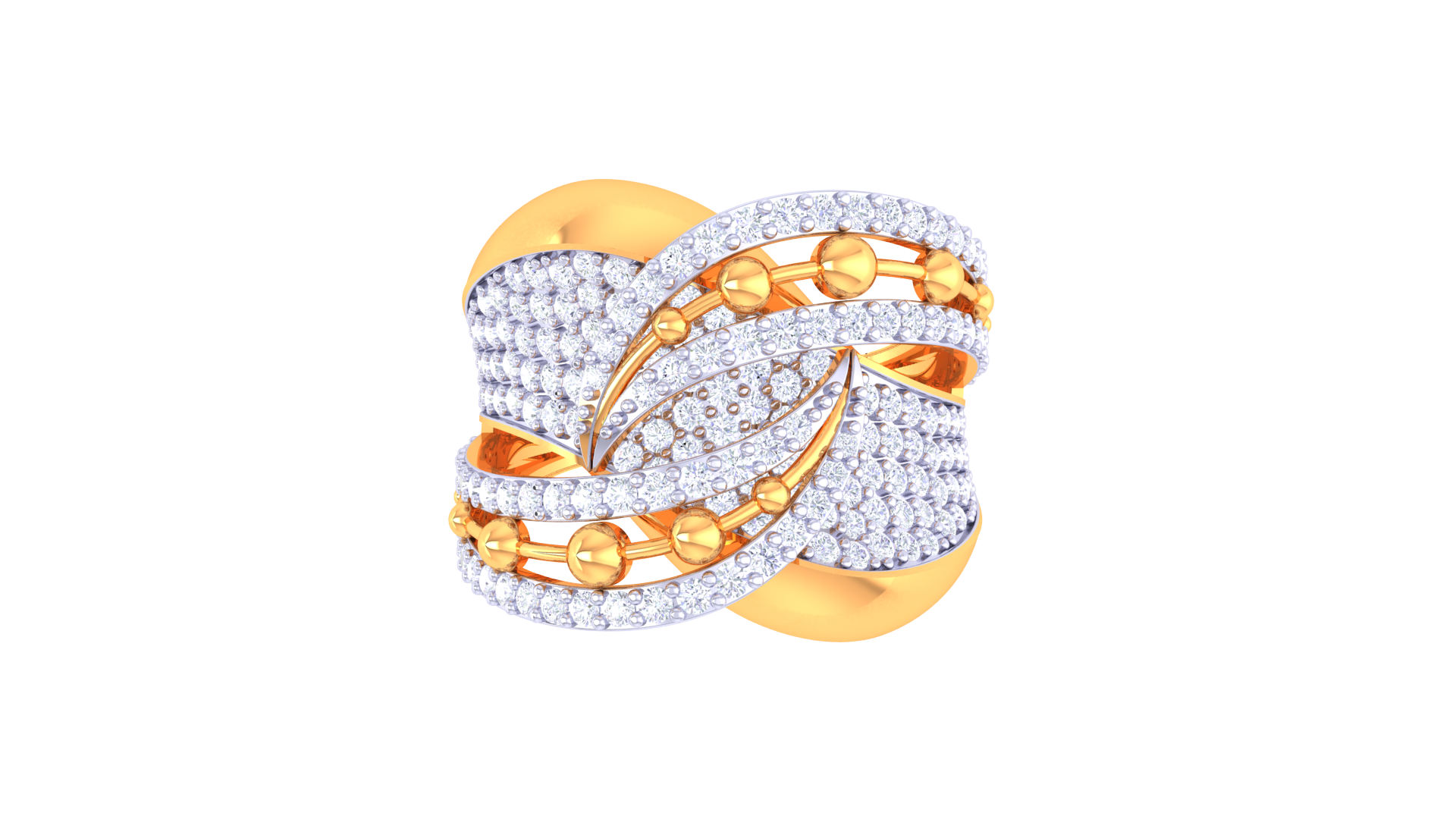 Elegant Fusion Diamond Accent Ring