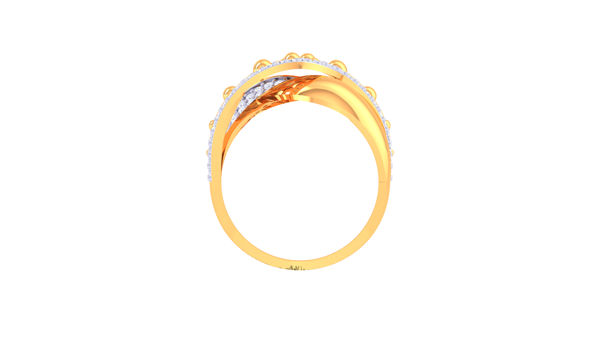 Elegant Fusion Diamond Accent Ring