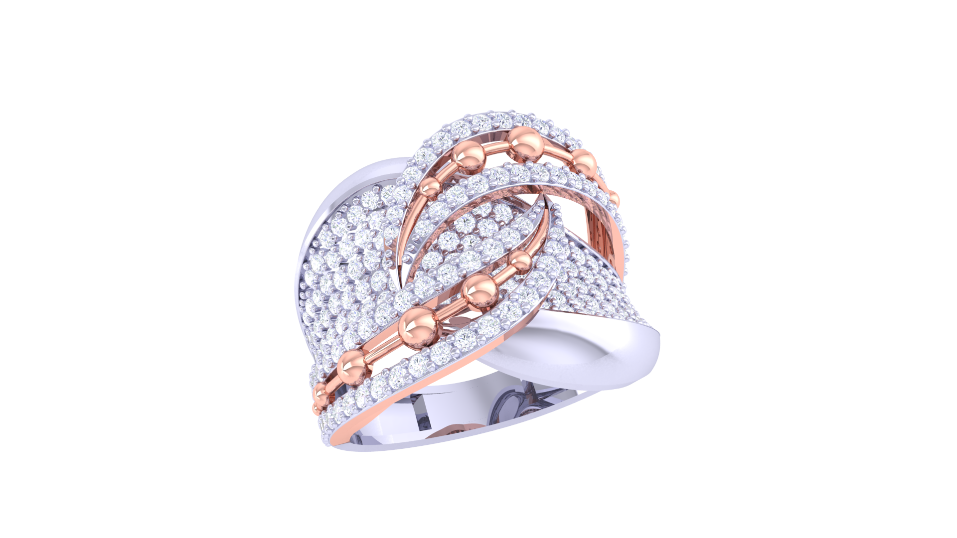 Elegant Fusion Diamond Accent Ring