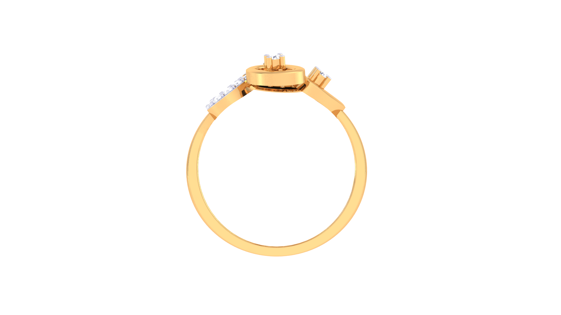 Celestial Trio Oval Sparkle Ring