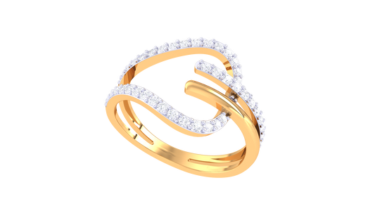 Seraphic Stream Pavé Harmony Band
