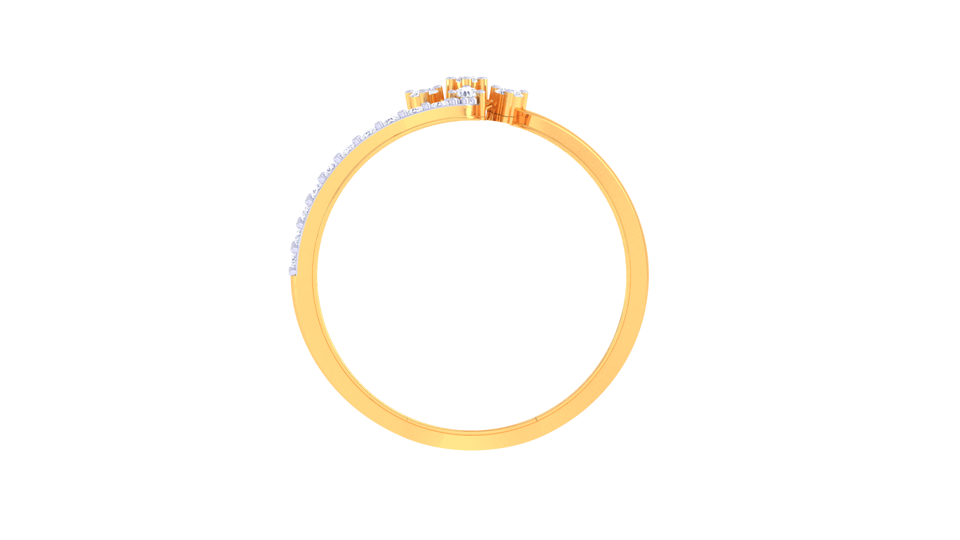 Modern Bloom Interlace Statement Ring