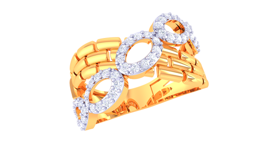 Opulent Duo Oval Sparkle Ring