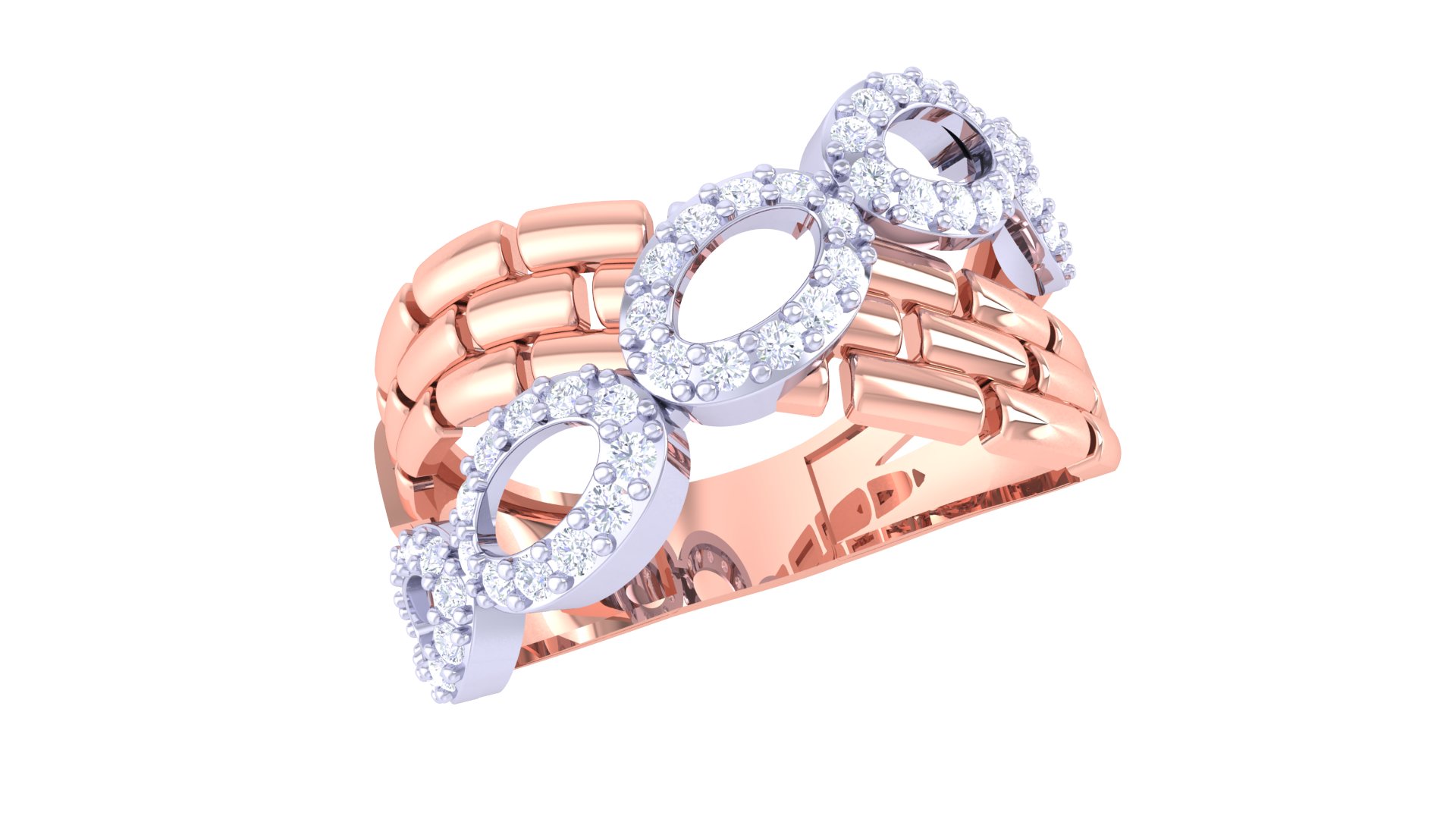 Opulent Duo Oval Sparkle Ring