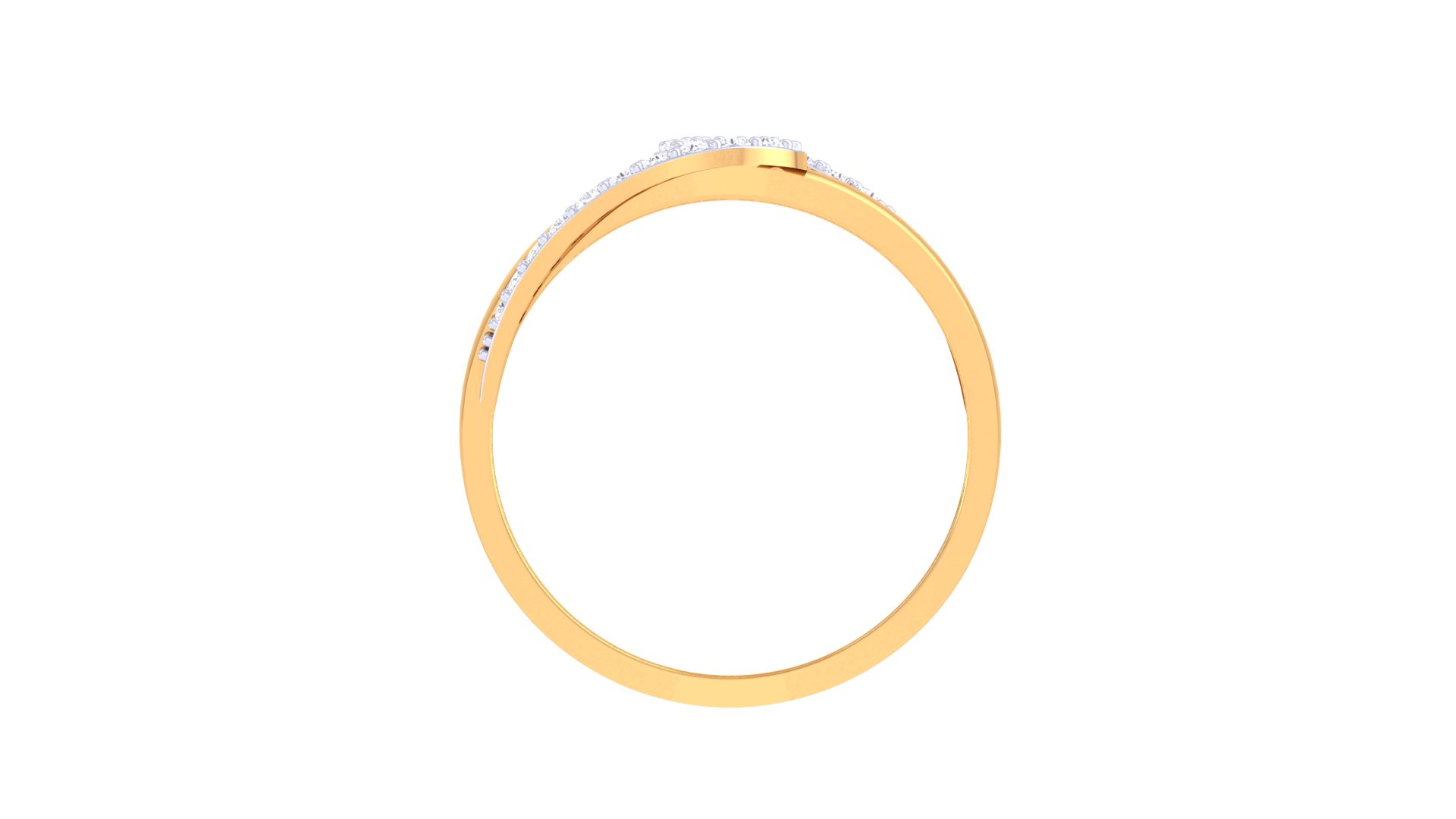 Opaline Drift Dual Curve Ring