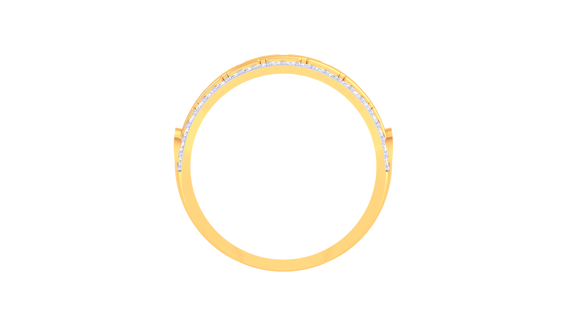Textured Luxe Dual Tone Band Ring